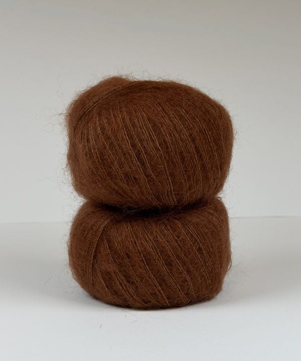 Silk mohair - Melkesjokolade SM242