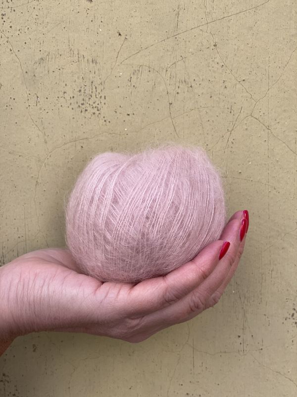 Silk mohair - Pudder Rosa SM078