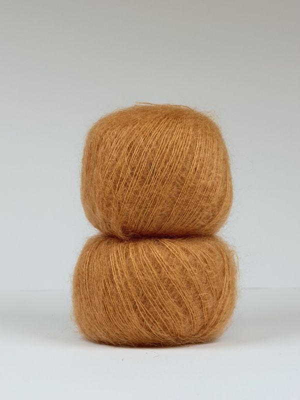 Silk mohair - Pumpkin Orange SM118