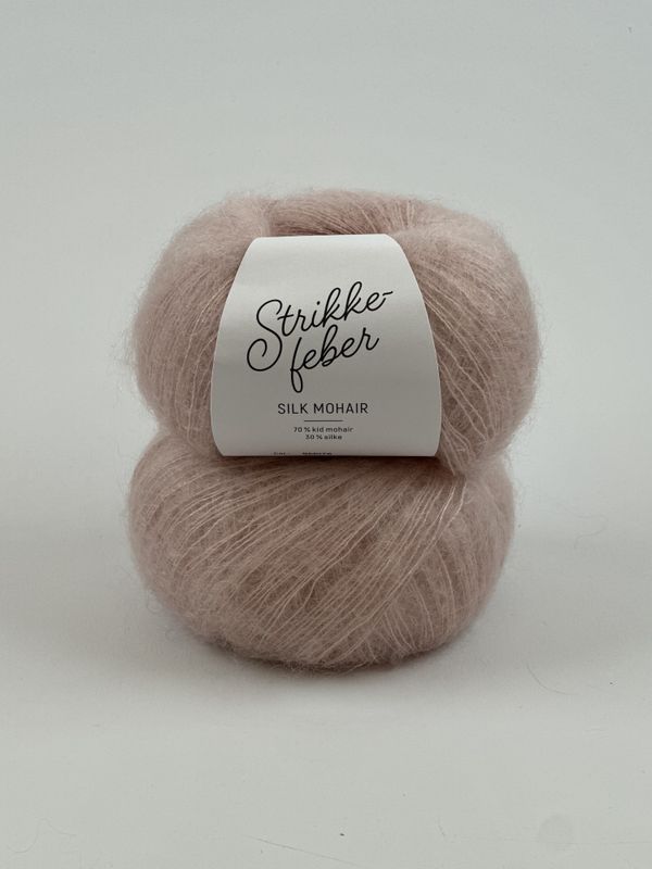 Silk mohair - Pudder Rosa SM078