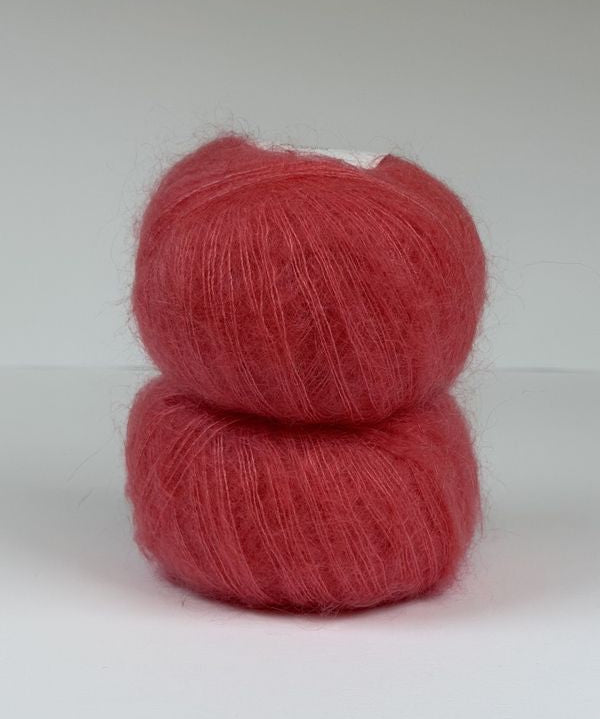 Silk mohair - Coral Red SM101