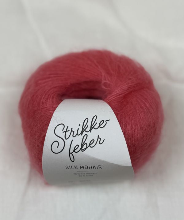 Silk mohair - Coral Red SM101