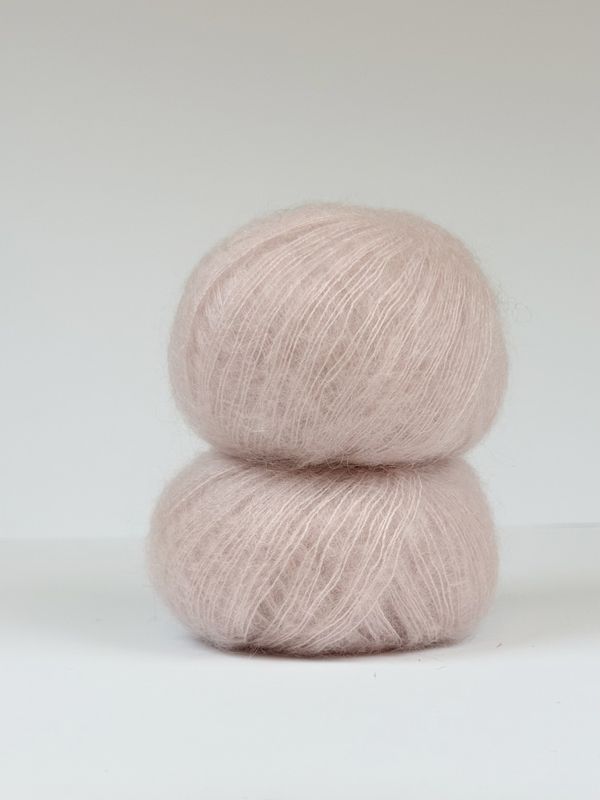Silk mohair - Pudder Rosa SM078